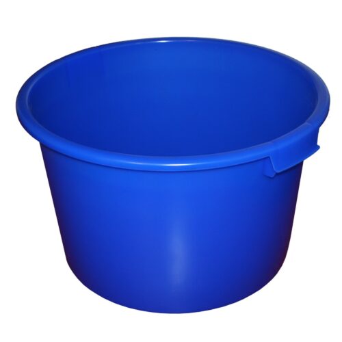 Plastová nádoba kulatá 90 l bez rámu, modrá (PE) - 1