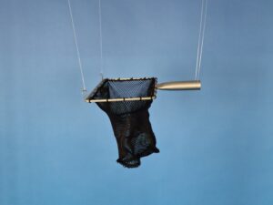 Sáček nerez 20 x 15 cm/ výplet PAD 4×4/0,6 mm černá se dnem