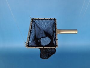 Sáček nerez 20 x 15 cm/ výplet PAD 4×4/0,6 mm černá se dnem - 2