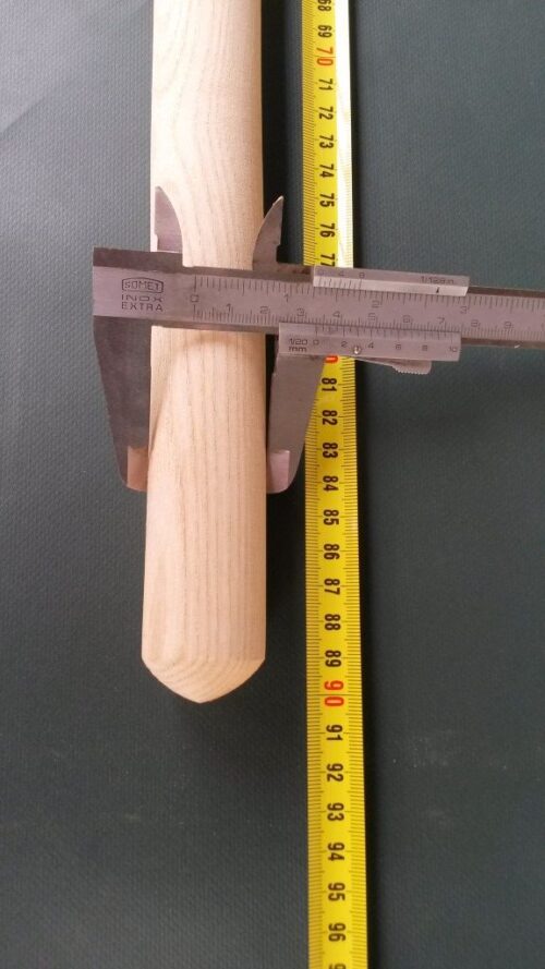 Násada dřevěná jasanová 90 cm/ 33 mm rovná - 1