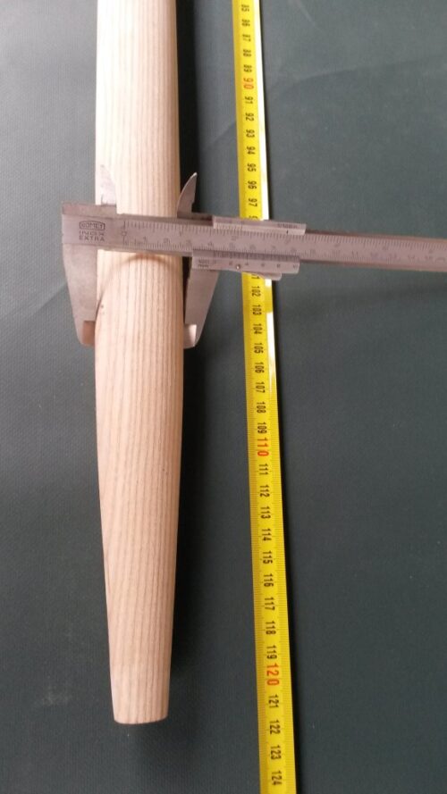 Násada dřevěná jasanová 120 cm/ 40 mm tvarovaná - 1