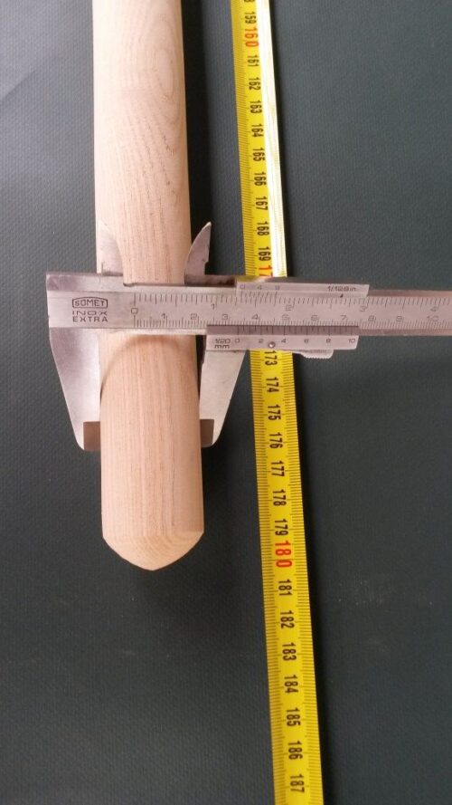 Násada dřevěná jasanová 180 cm/ 33 mm rovná - 1