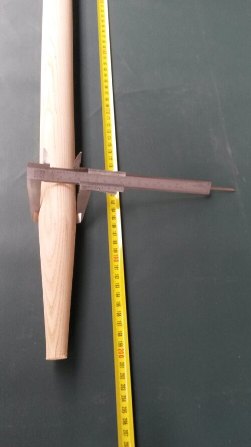 Násada dřevěná jasanová 200 cm/ 40 mm tvarovaná - 1