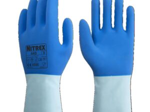 Rukavice pracovní – latexové NITREX 440, modré (vel. 9)