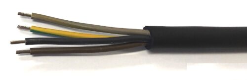 Přívodní elektrický gumový kabel 4×1,0mm2 - 1