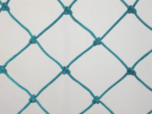 Síťovina uzlová pletená polyethylen (PET) – multifil 45×45/2,7 mm zelená - 1
