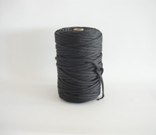 Provaz polyethylen (PET) Ø 8 mm/ 4 kg pletená, černá - 1