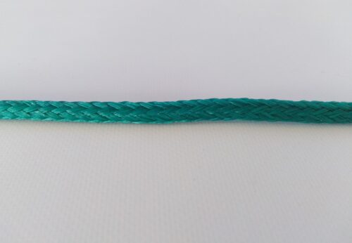 Provaz polyethylen (PET) Ø 5 mm/ 1 m pletená, zelená - 1