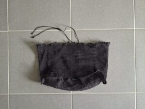 Výplet – síťka N 35 cm/ 5×5 mm hl. 20 cm se dnem černá