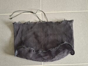 Výplet – síťka N 35 cm/ 5×5 mm hl. 20 cm se dnem černá - 1