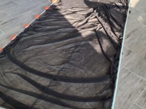 Vatka s nerezovými žezly N 4 x 1,5 m PAD 5×5/0,6 mm černá bezuzlová