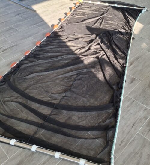 Vatka s nerezovými žezly N 4 x 1,5 m PAD 5×5/0,6 mm černá bezuzlová - 1