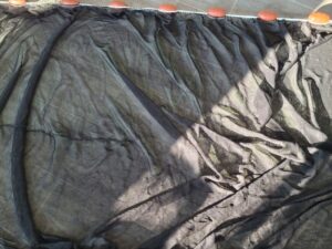 Vatka s nerezovými žezly N 4 x 1,5 m PAD 5×5/0,6 mm černá bezuzlová - 2