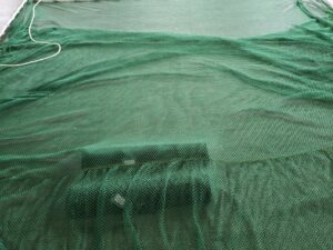 Vatka sádková s nerezovými žezly N 4 x 5 m PAD 15×15/2,0 mm zelená bezuzlová