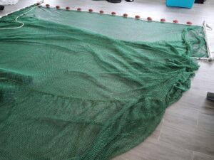 Vatka sádková s nerezovými žezly N 4 x 5 m PAD 15×15/2,0 mm zelená bezuzlová - 1