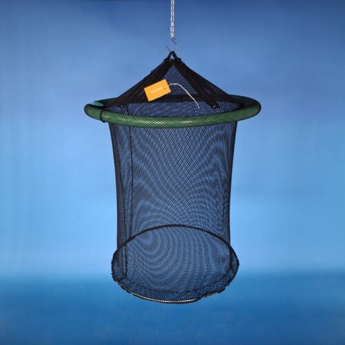 Kolíbka kruhová plovoucí  N pr. 55 cm PES 7×5/0,8 mm černá bezuzlová, včetně krycí sítě na zipy - 1